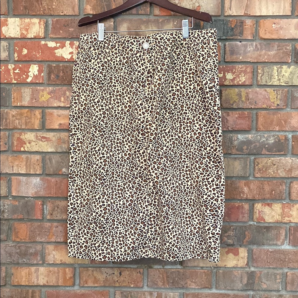 Leopard Print Women's Skirt